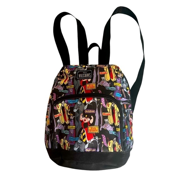 Disney Other - Disney Villains Allover Print Mini Backpack Maleficent Evil Queen Ursula
